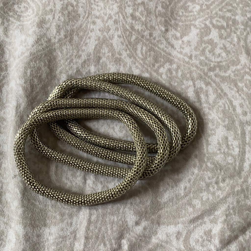 H&M Silver Stackable Stretchy Bracelets